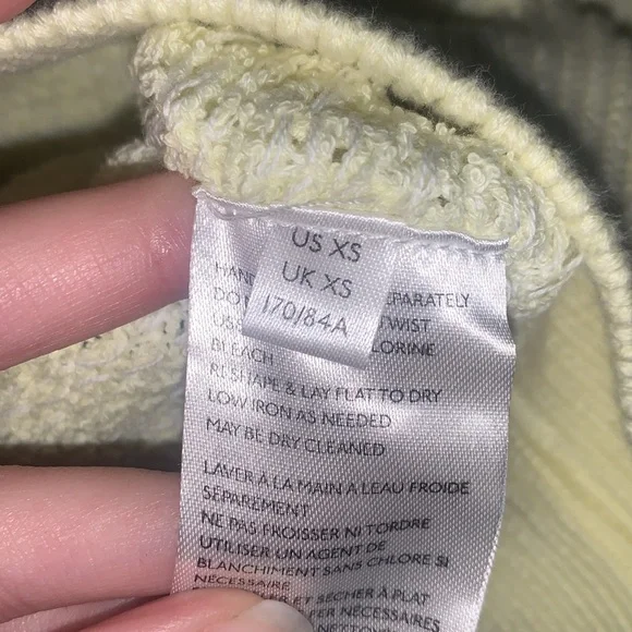 Free People | Lemon V Neck Knit Sweater Size XS - Picture 10 of 10